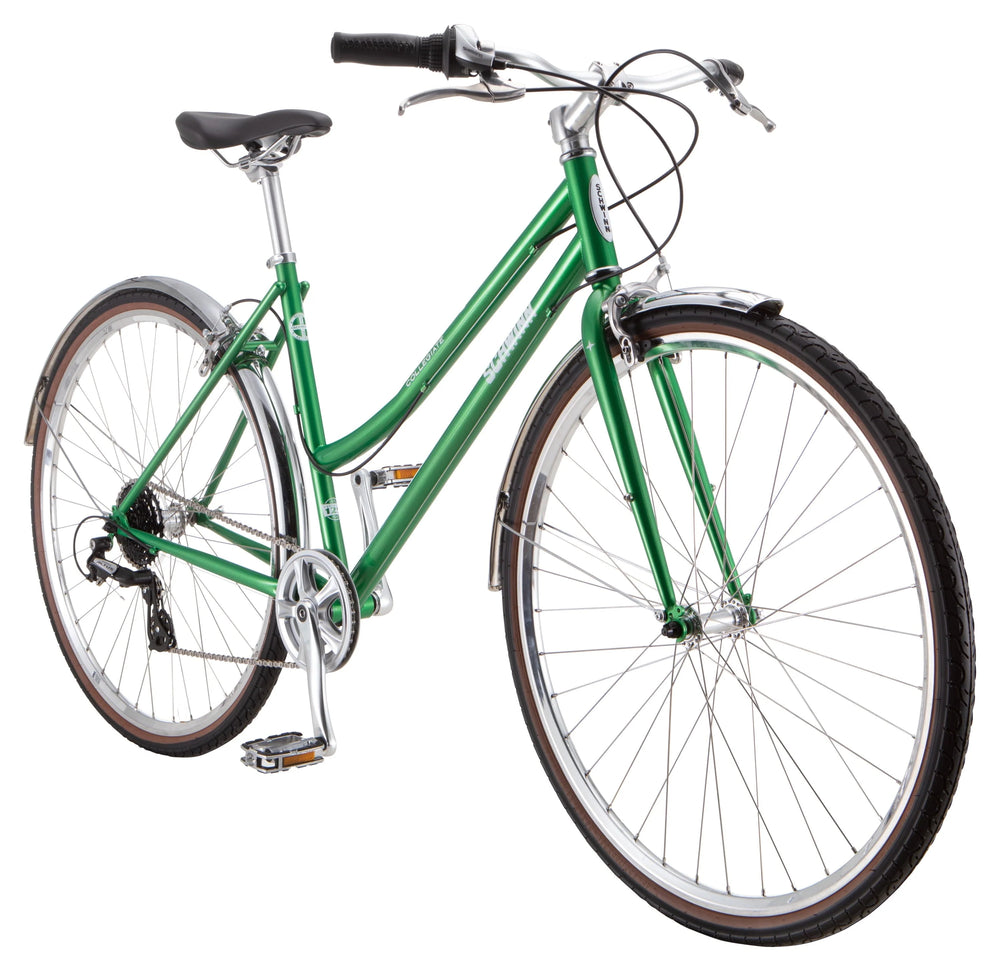 Schwinn Collegiate Adult Hybrid Bike, 8 Speeds, 700c Wheels, Women'S 19 in Frame, Medium, Large