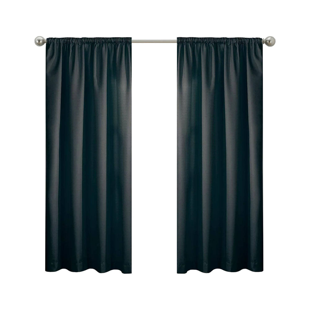 Eclipse Draft Stopper Window Curtain Panel, Size: 42 x 63, Black
